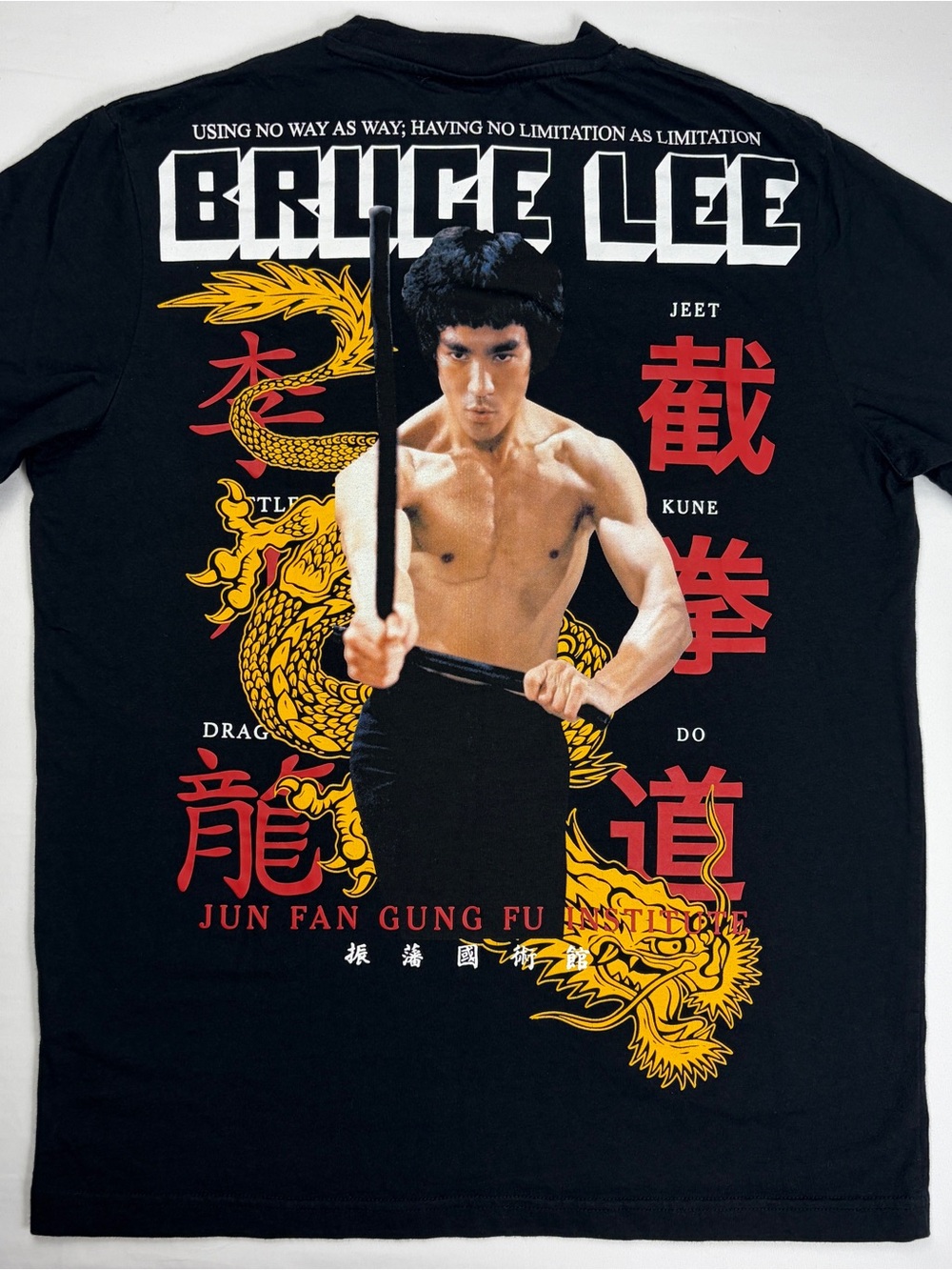 Bruce Lee Jeet Kune Do Dragon Graphic T-Shirt Black Official Licensed